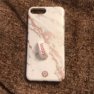 Loopy IPhone 7/8 plus rose gold phone case